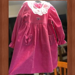 Vintage Oshkosh used pink girl dress size 3T